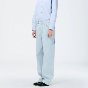 Tibi Sam Jean Bleached Denim